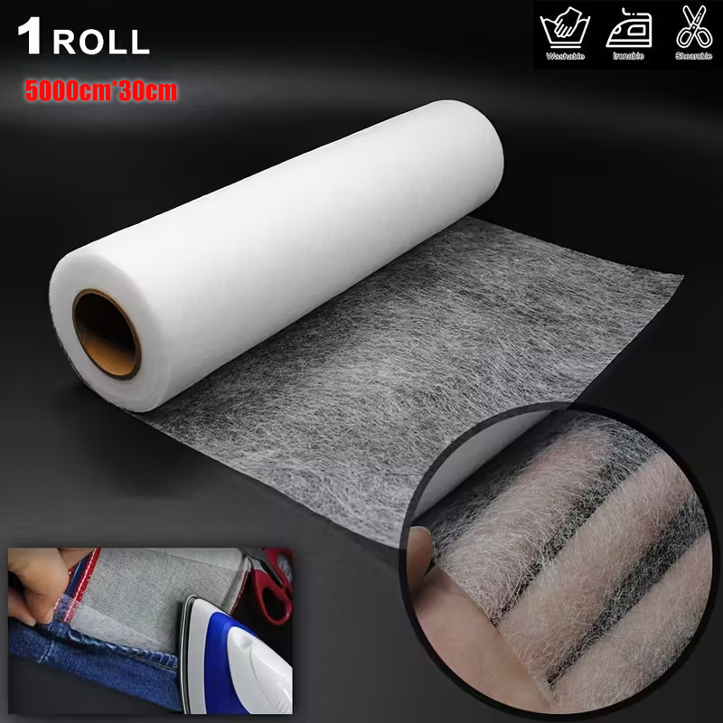 Hem Tape Fusible - Taśma do obszycia, termoprzylepna, wodoodporna, 50