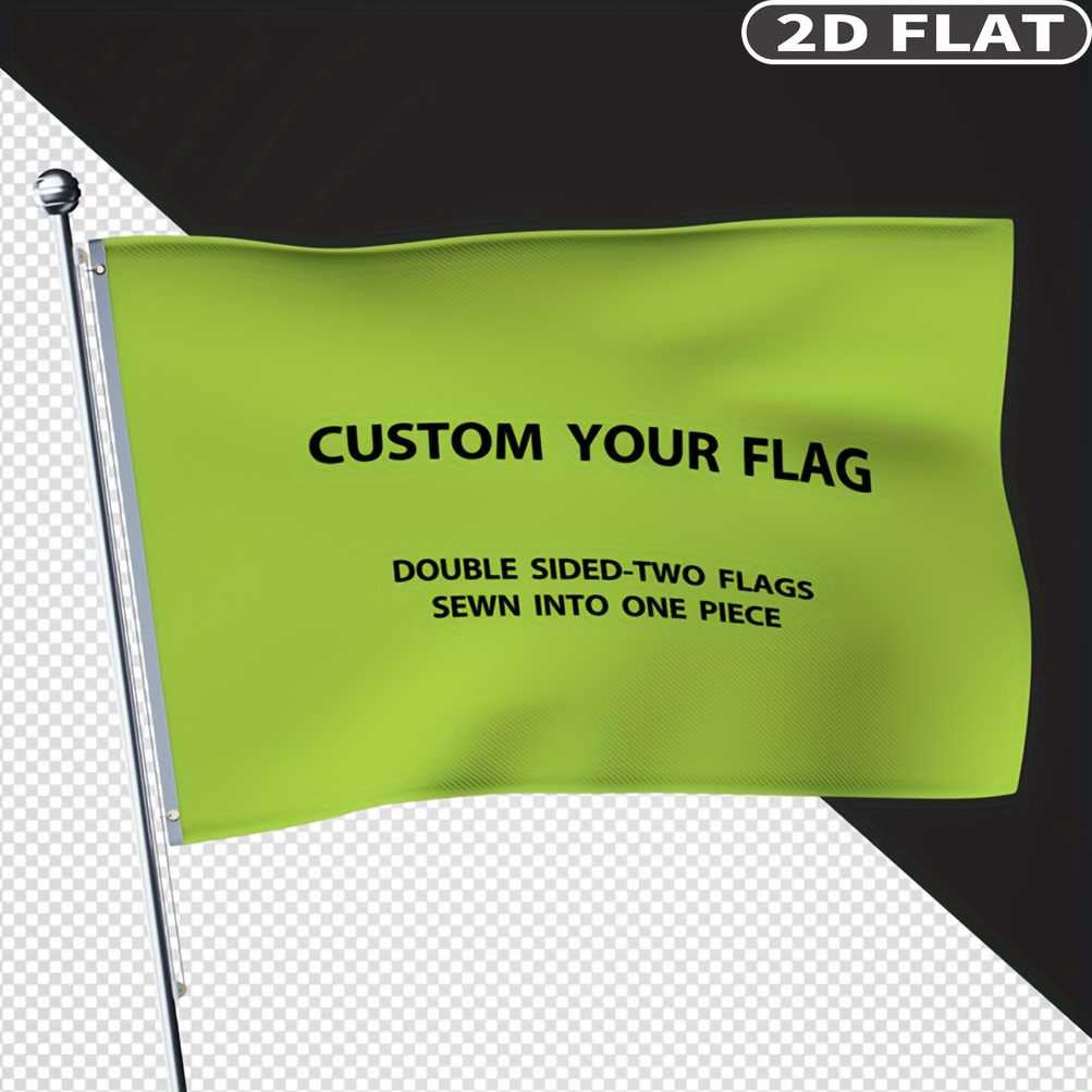 Sewing Custom - Dwustronne flagi 2D z wykończeniem płaskim
