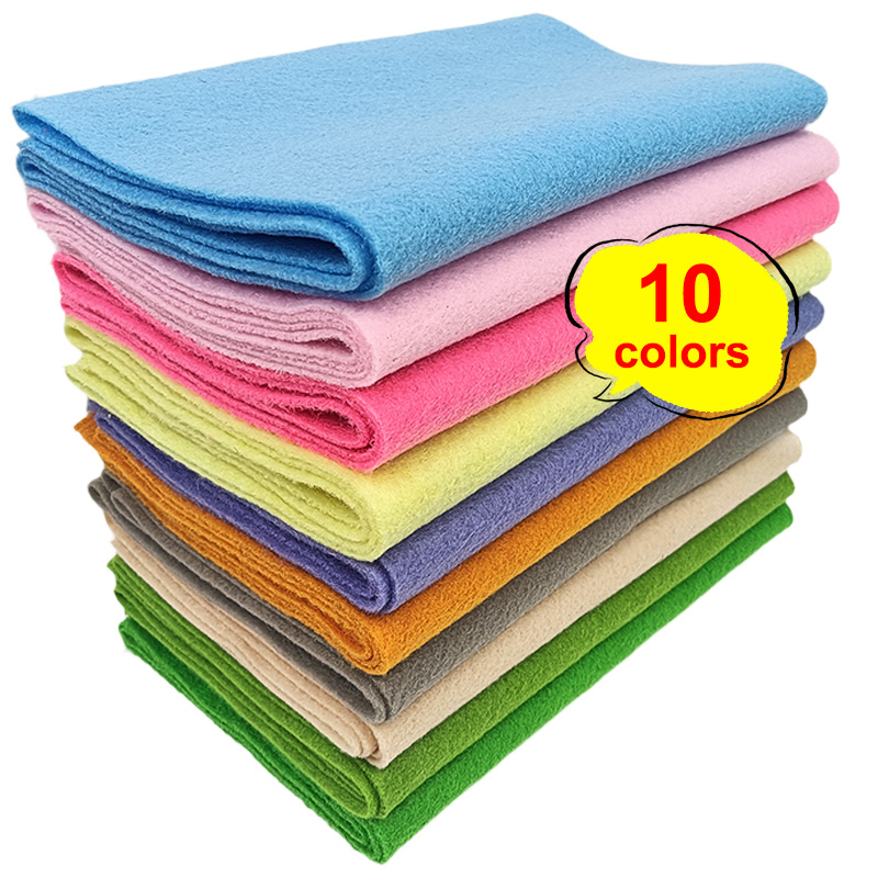 Textile And Sewing Materials - 10 sztuk miękkich arkuszy filcu o