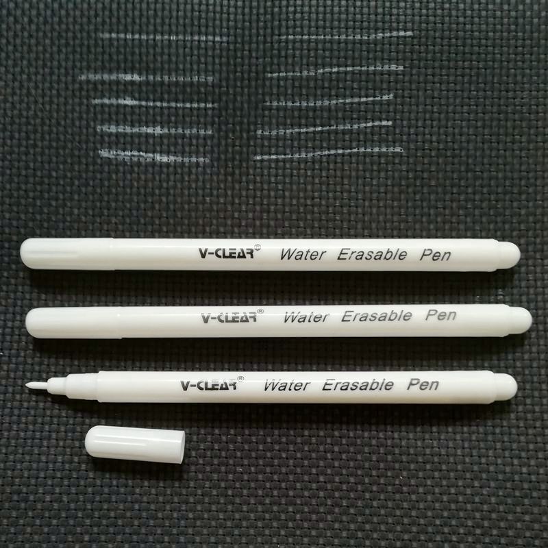 Fabric Marking Pen - VCLEAR Rozpuszczalny w wodzie długopis Biały