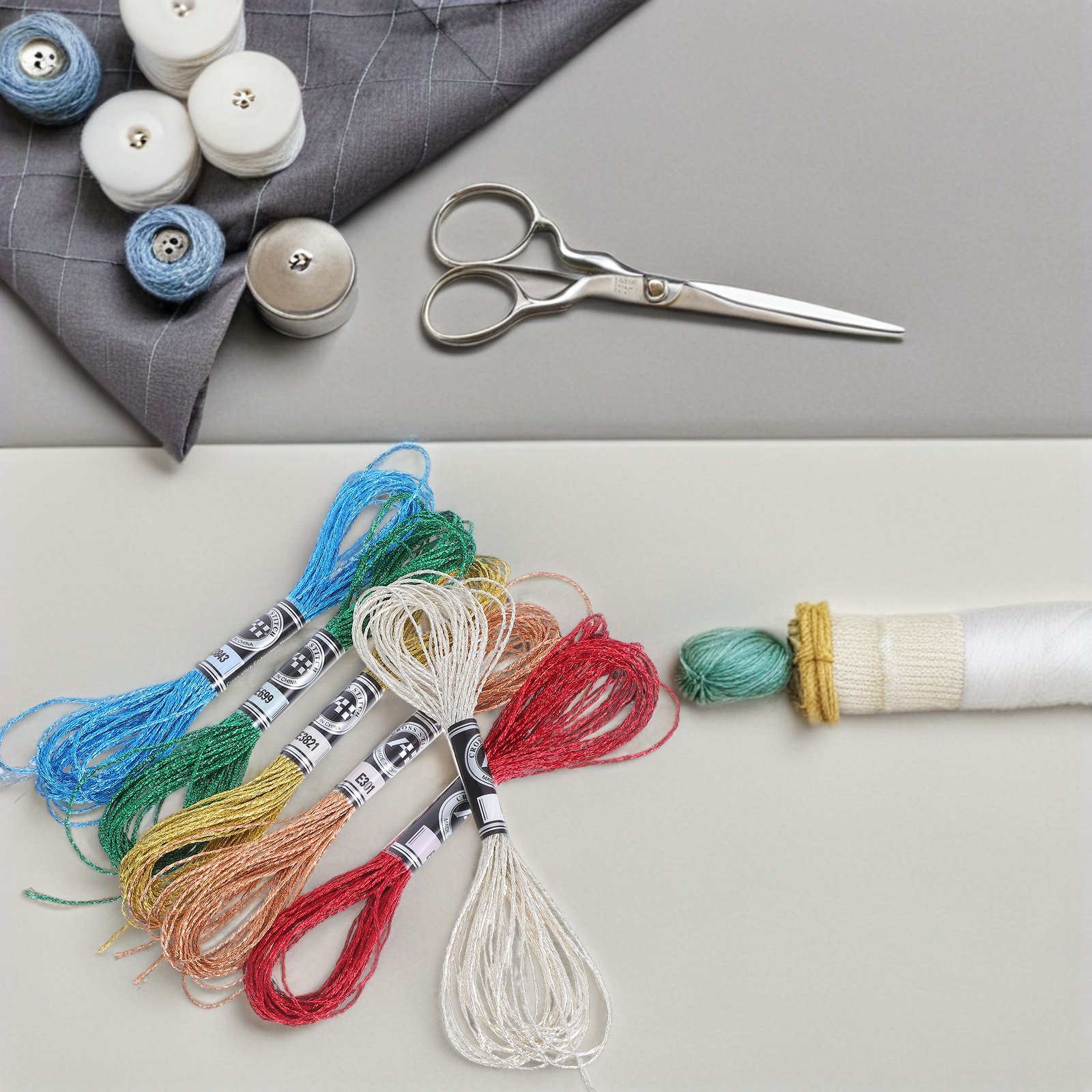 6 sztuk luksusowych metaliczny – Embroidery Floss Thread recenzja i cena