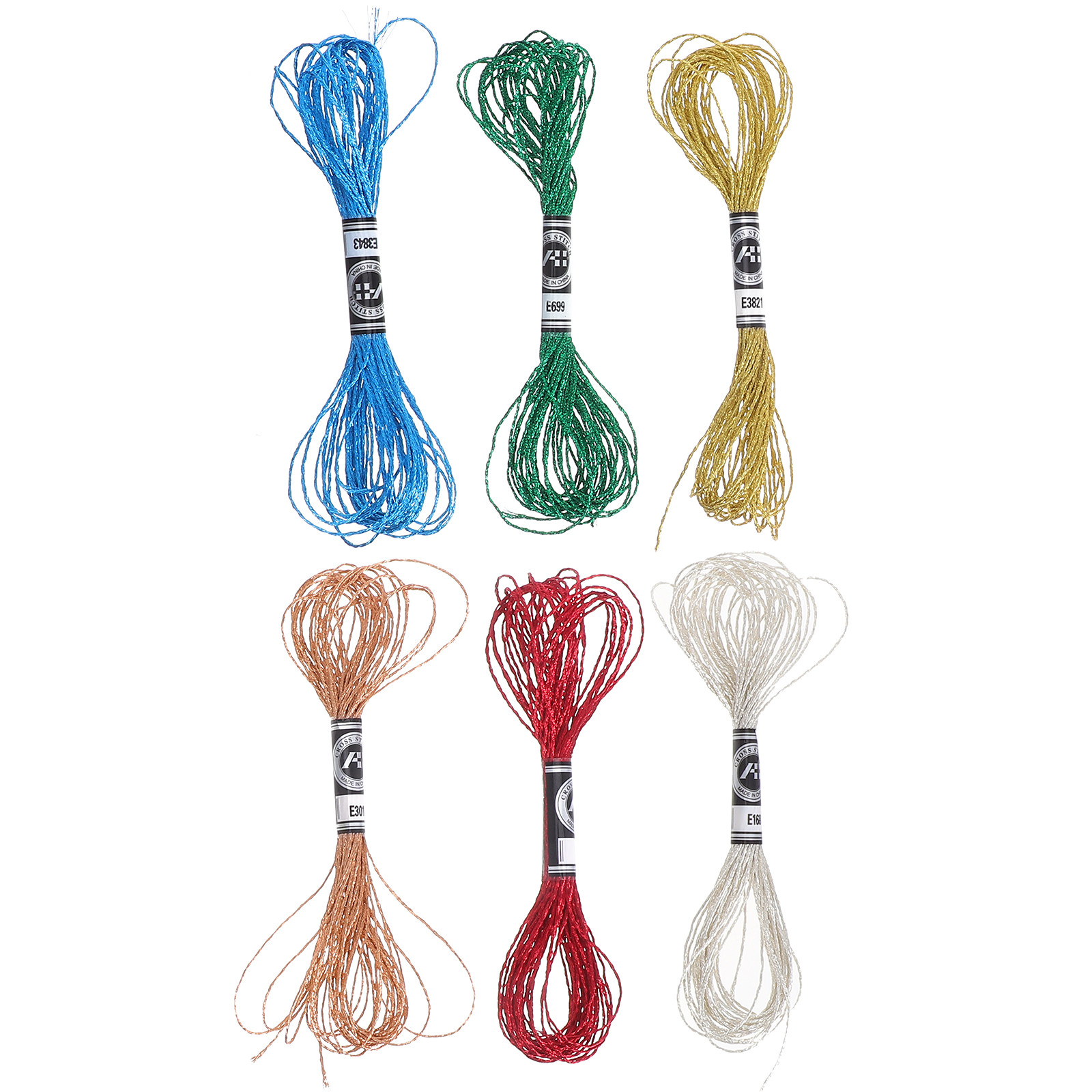 6 sztuk luksusowych metaliczny – Embroidery Floss Thread recenzja i cena