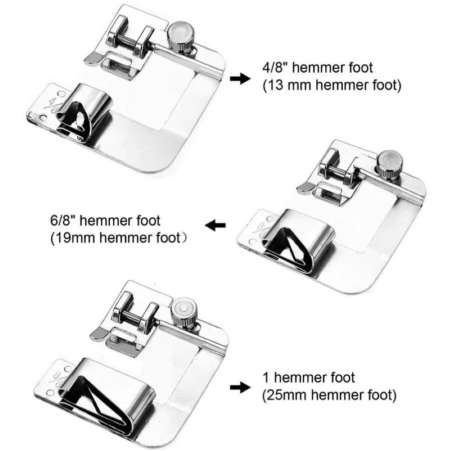 1 SZT.-3 SZT. 13/19/25mm Stopk – Rolled Hem Foot recenzja i cena