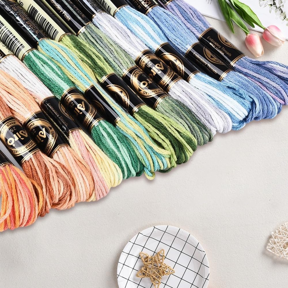 12 motków, 105 jardów, mulina  – Embroidery Floss Thread recenzja i cena
