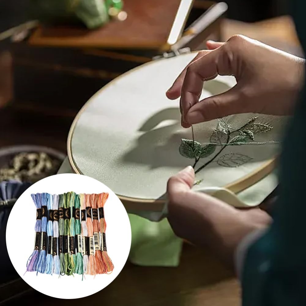 12 motków, 105 jardów, mulina  – Embroidery Floss Thread recenzja i cena