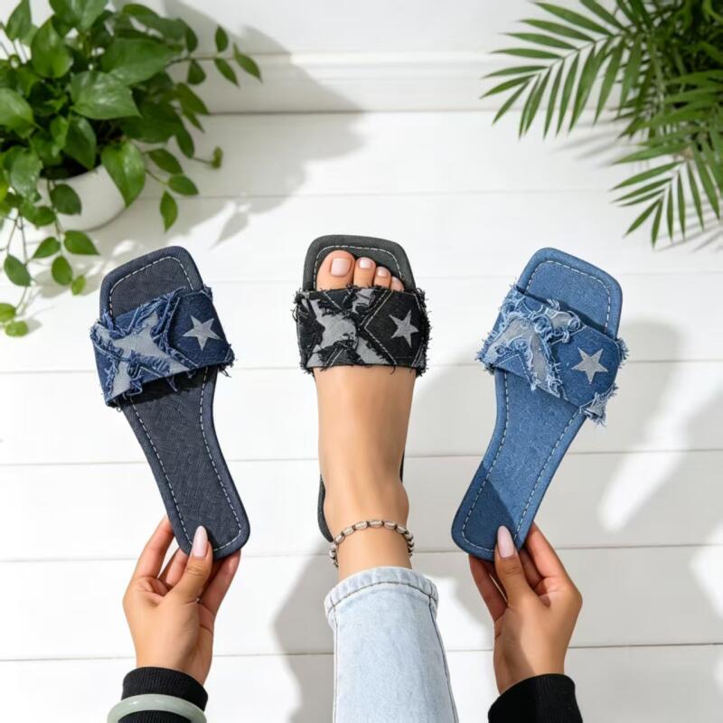 Sandały damskie Y2K z denimowy – Sewing Custom recenzja i cena