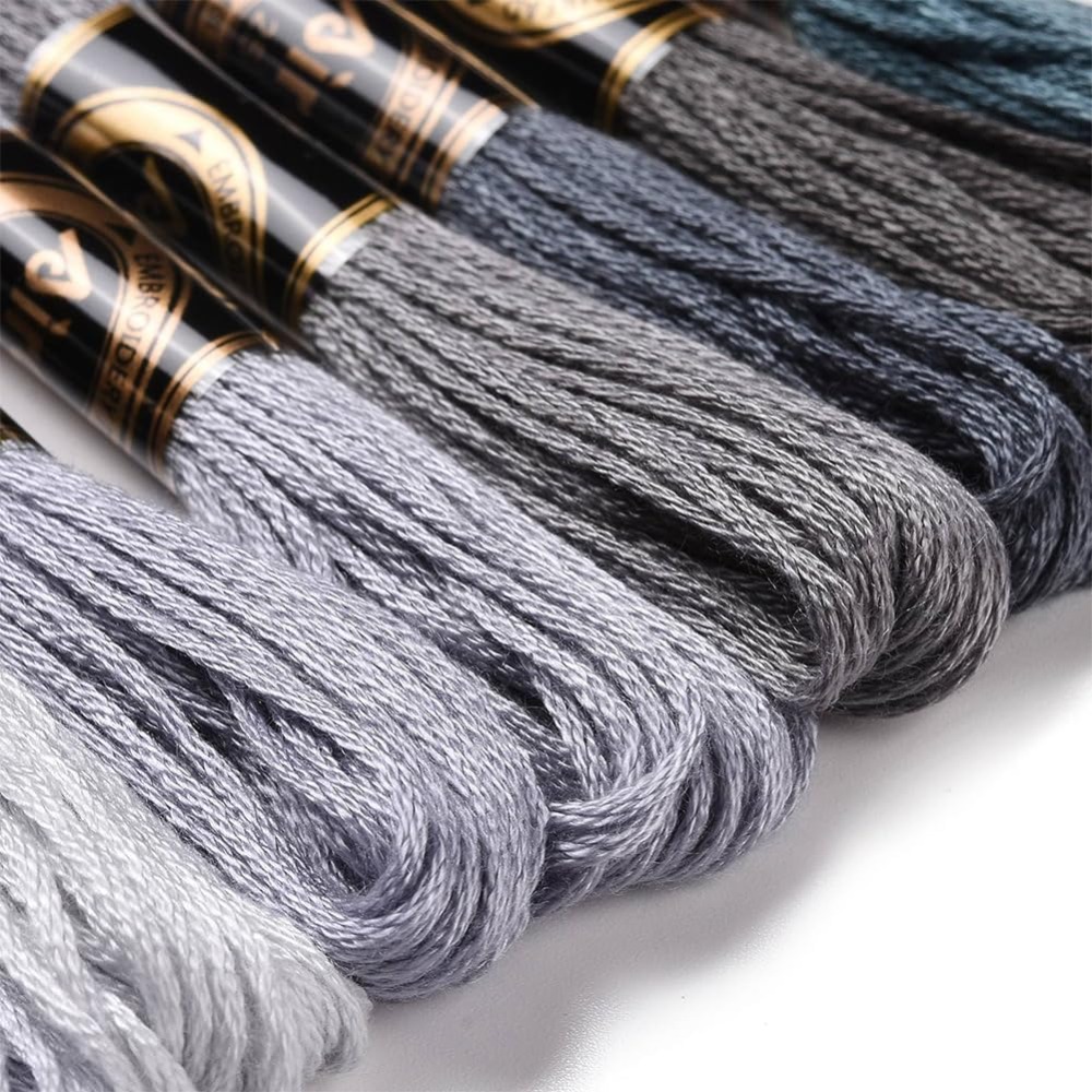 8 wężyków 70 jardów Szare bran – Embroidery Floss Thread recenzja i cena