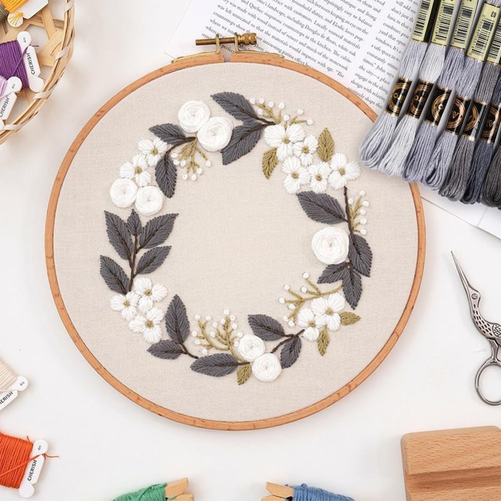 8 wężyków 70 jardów Szare bran – Embroidery Floss Thread recenzja i cena