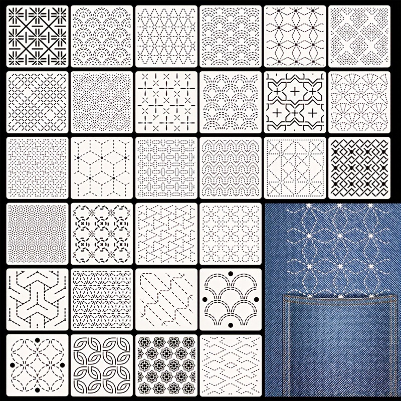 30 szt. Szablonów do haftu DIY – Sewing Custom recenzja i cena