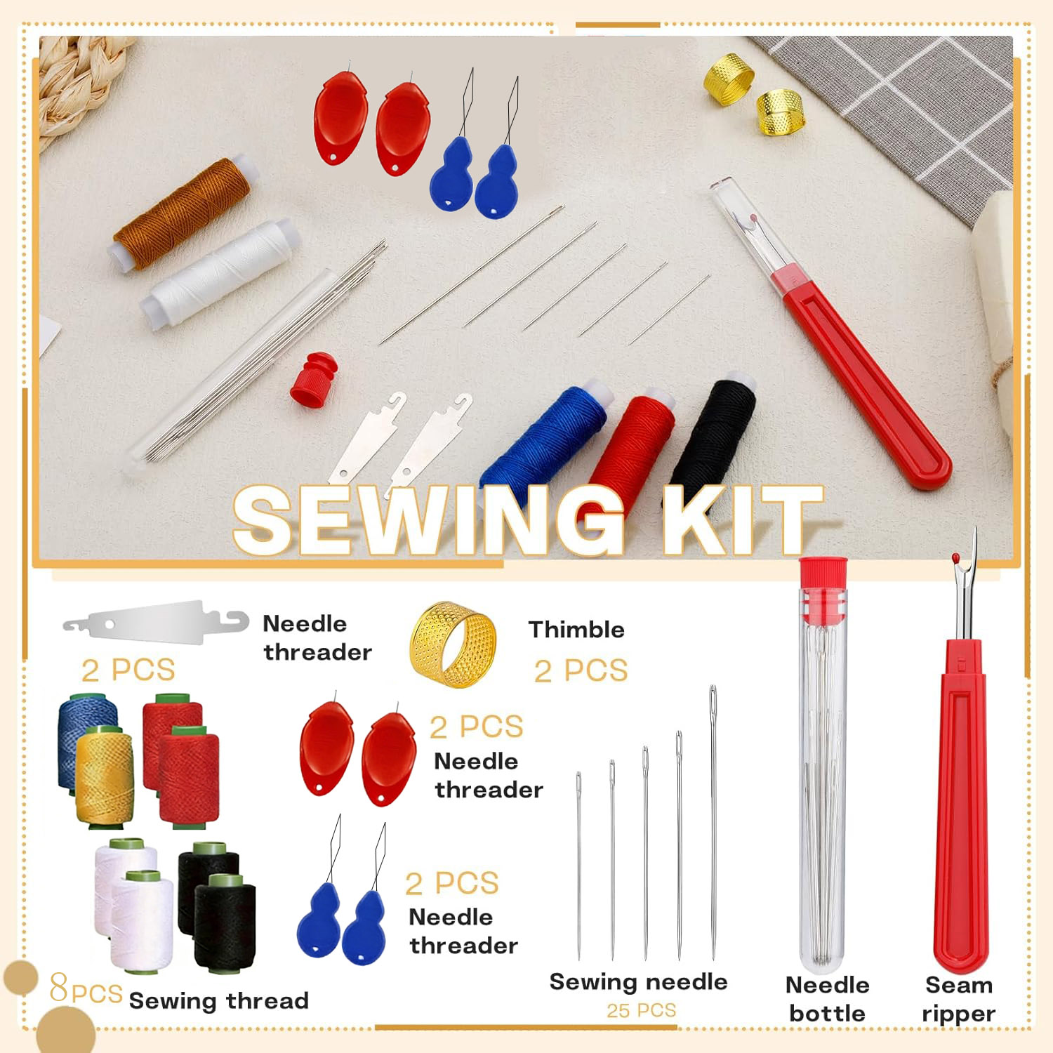 Zestaw 43 igieł do szycia z du – Sewing Repair recenzja i cena