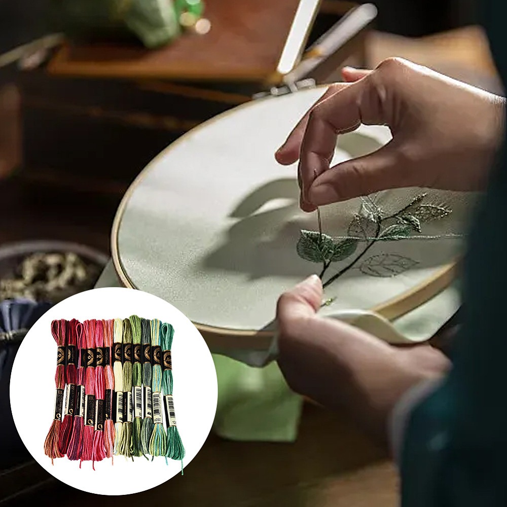 105 jardów nici do haftowania, – Embroidery Floss Thread recenzja i cena